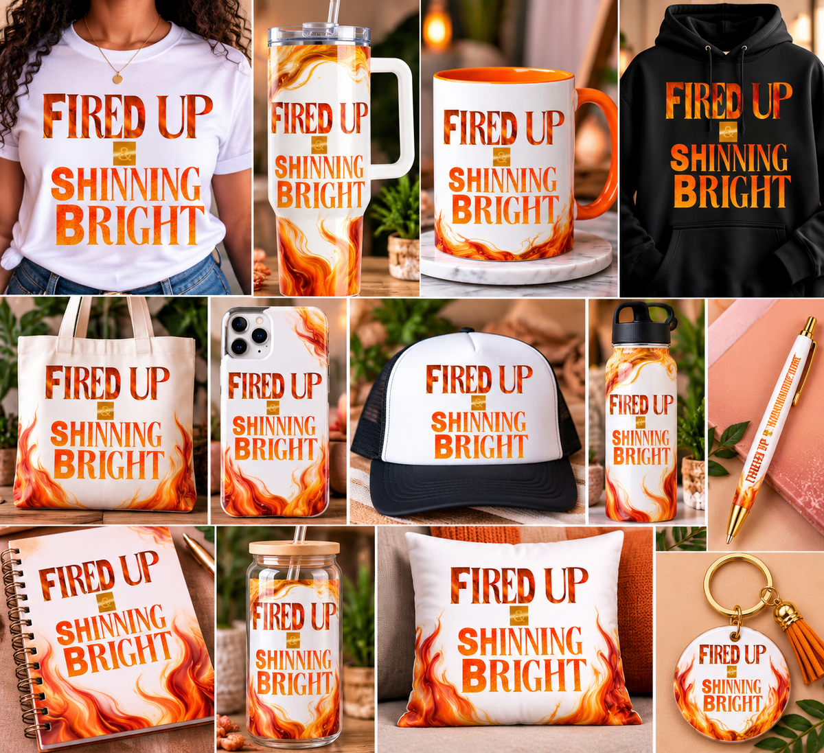 FIRED UP & SHINNING BRIGHT